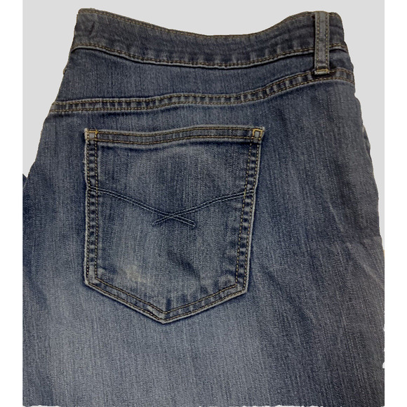 Eddie Bauer Bootcut Jeans Womens 16x33 Cotton Blue Denim Pants Mid-rise Trousers - Picture 7 of 16